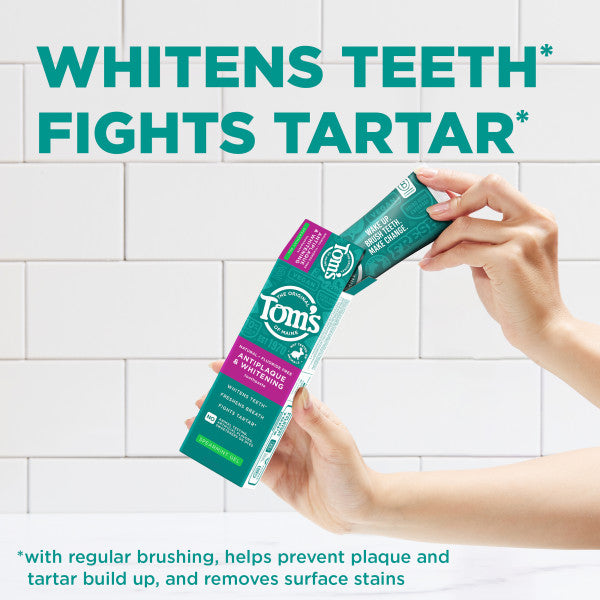 Fluoride-Free Antiplaque & Whitening Spearmint Natural Toothpaste Gel - Image 5