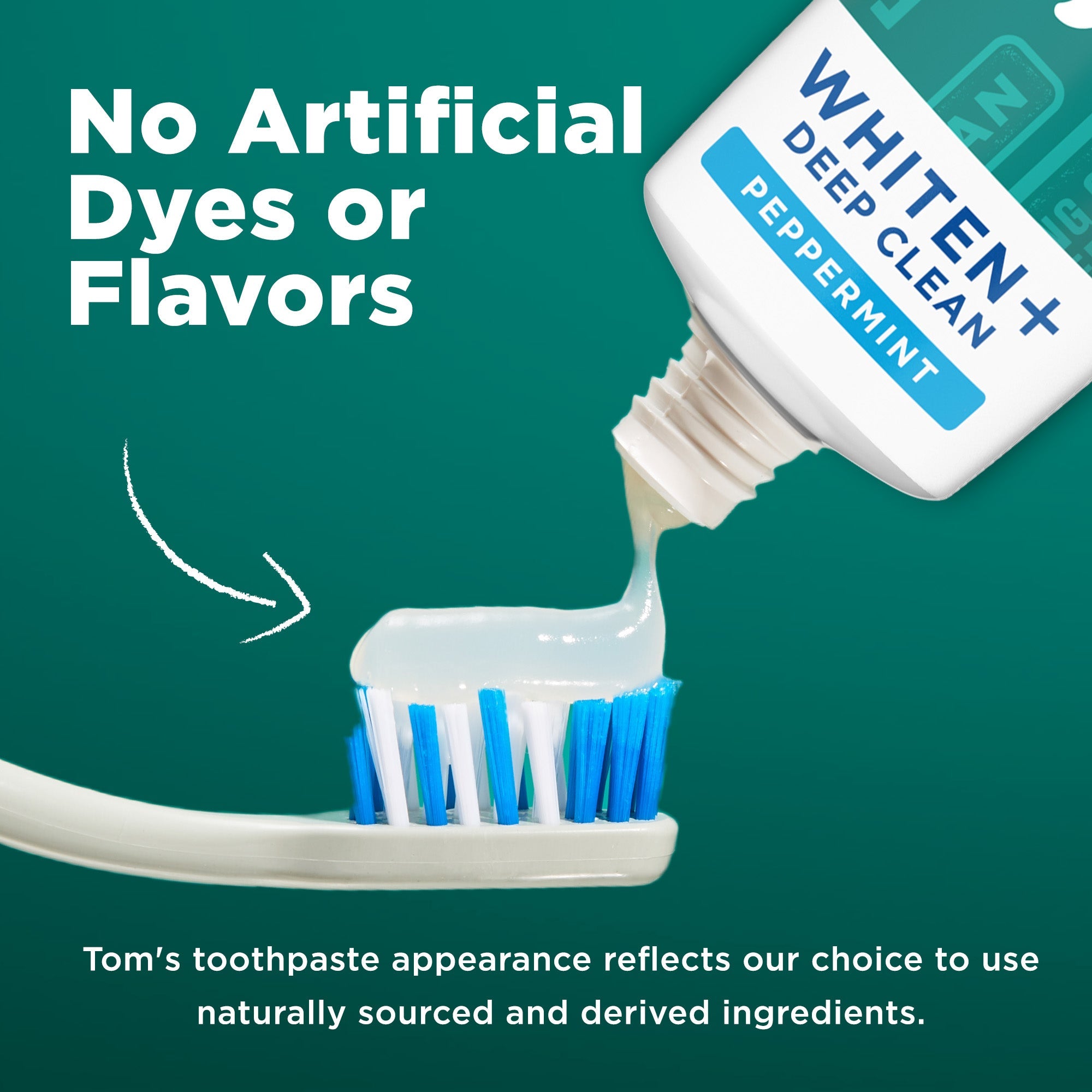 Whiten Plus Deep Clean Natural Whitening Peppermint Toothpaste - Image 2