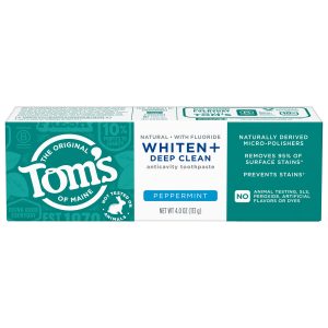 Whiten Plus Deep Clean Natural Whitening Peppermint Toothpaste