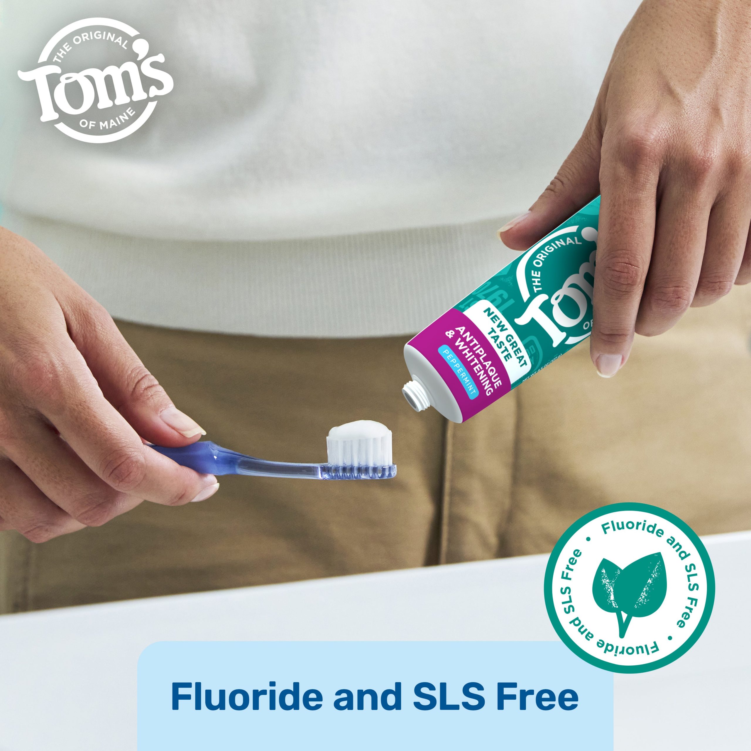 Fluoride-Free Antiplaque & Whitening Peppermint Natural Toothpaste (2 Pack) - Image 5