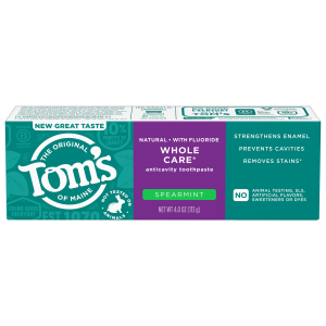 Whole Care Spearmint Natural Toothpaste with Fluoride