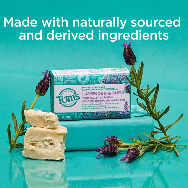 Lavender & Shea Natural Beauty Bar Soap (3 Pack) - Image 2