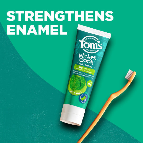 Wicked Cool! Natural Mild Mint Toothpaste for Kids with Fluoride - Image 3