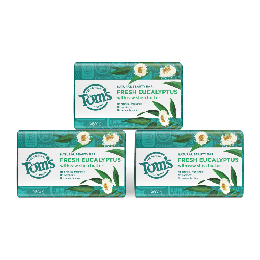 Fresh Eucalyptus Natural Beauty Bar Soap (3 Pack)