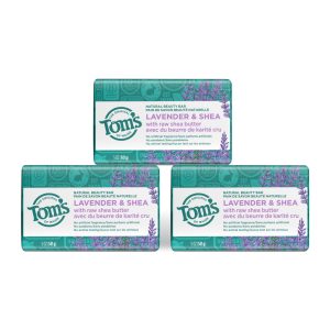 Lavender & Shea Natural Beauty Bar Soap (3 Pack)