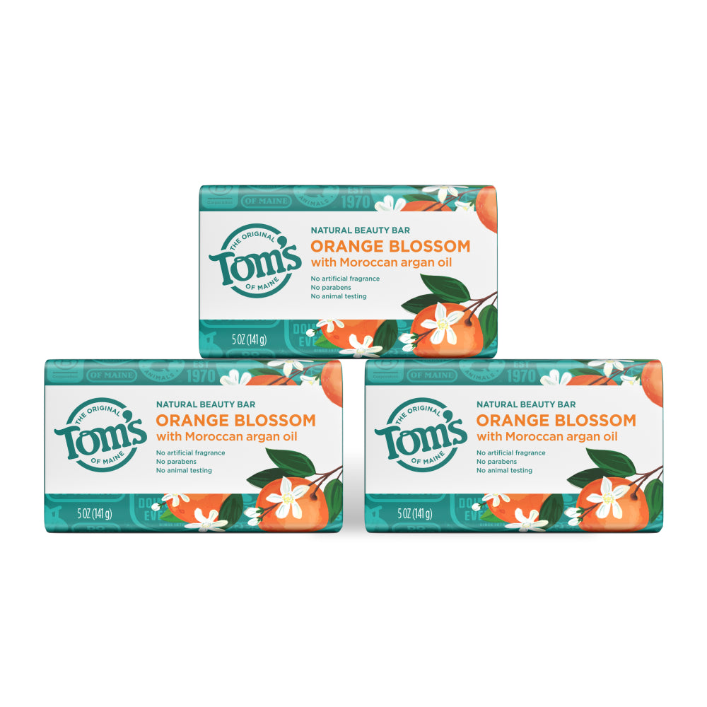 Orange Blossom Natural Beauty Bar Soap (3 Pack)