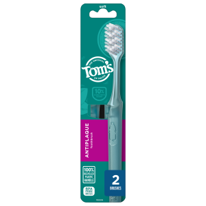 Antiplaque Adult Soft Toothbrush. 2 Pack